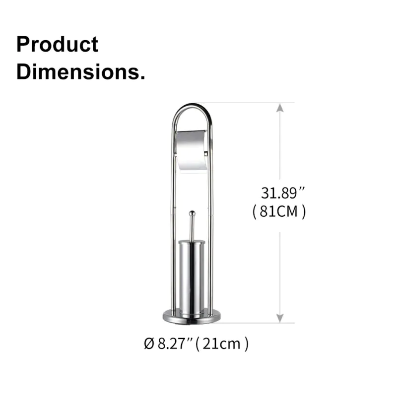 Toilet Paper Holder Stand with Holder Reserve Area BTH030 - Image 3