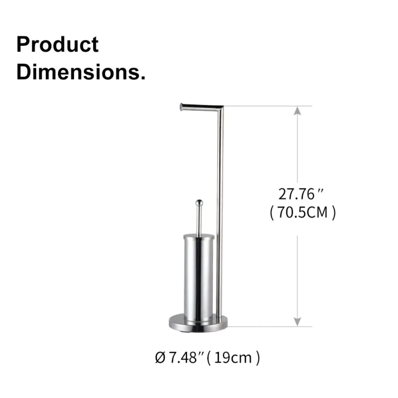 paper holder with brush  toilet storage set BTH031 - Image 3