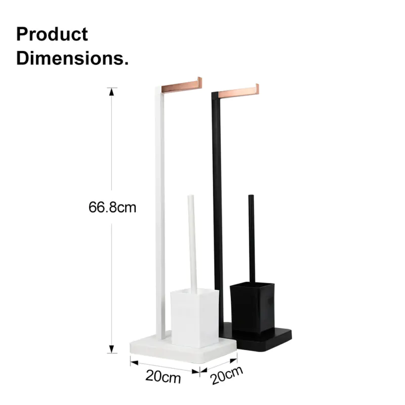 Bamboo Toilet Paper Holder with Heavy Base BTH035 - Image 3