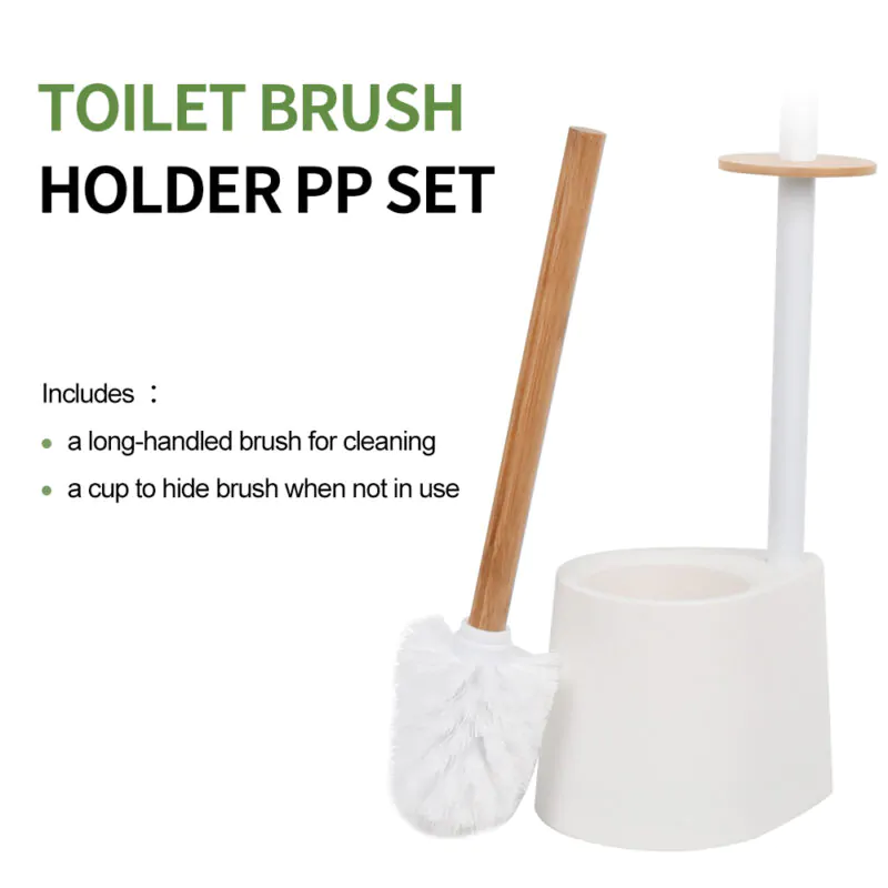 Stainless Steel Toilet Paper Holder Stand with Bristle BTH041 - Image 6
