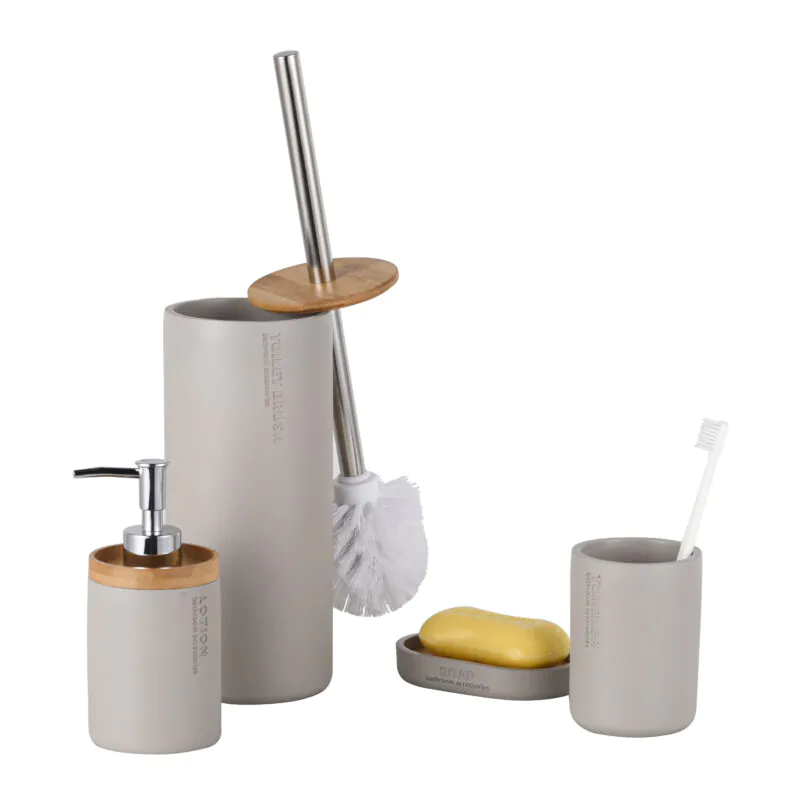 Gray Color Resin Bathroom Accessories BA171S04 - Image 2