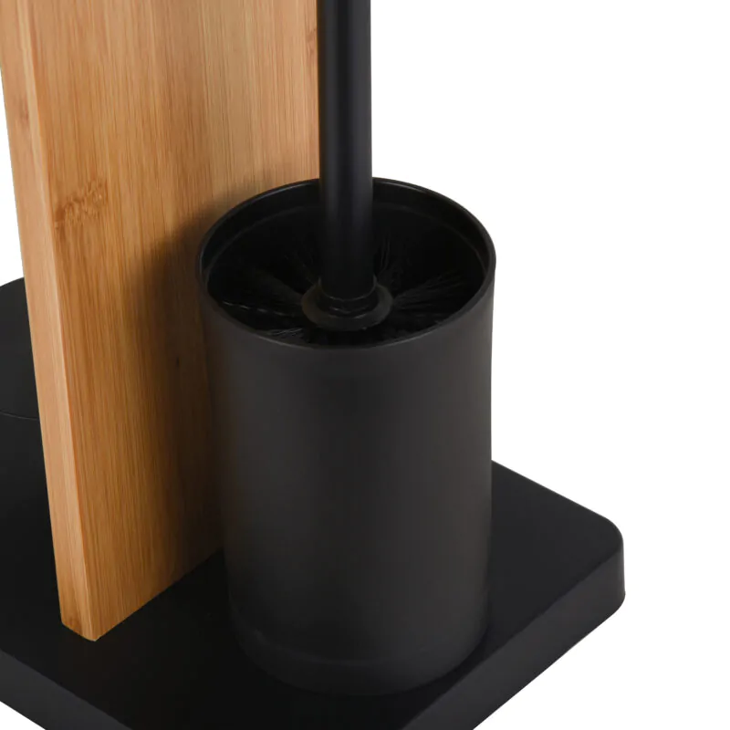 Bathroom Paper Holder with Toilet Brush and Phone Shelf BTH070 - Image 5