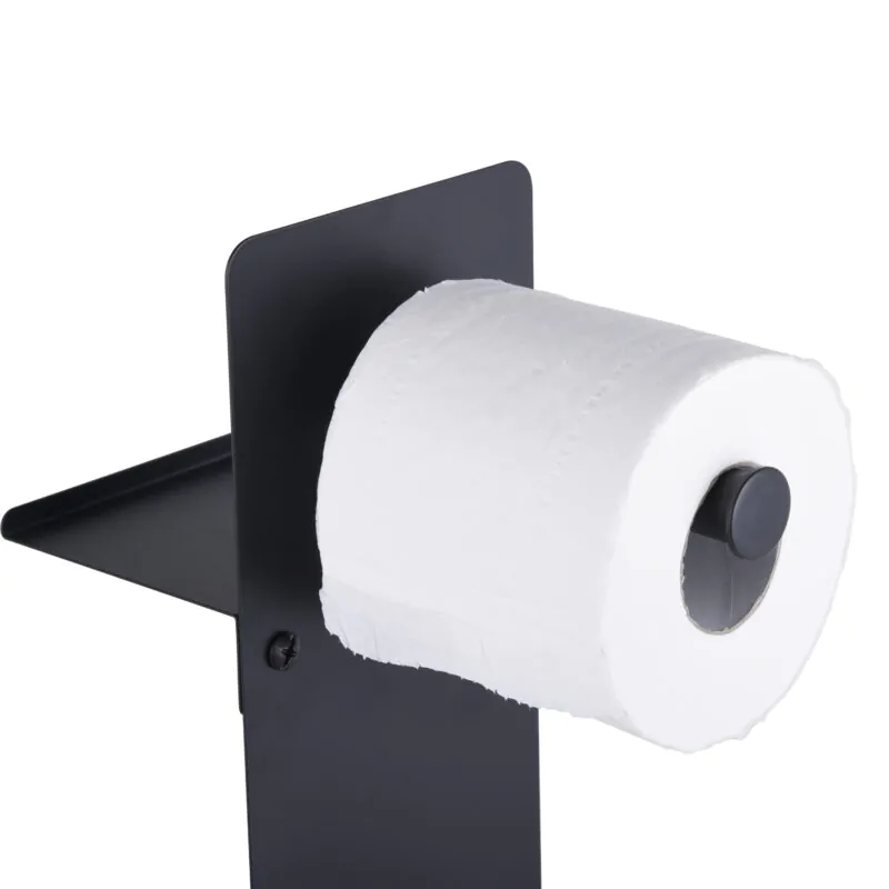 Toilet Roll Paper Holder with Toilet Brush and Phone Shelf BTH067 - Image 3