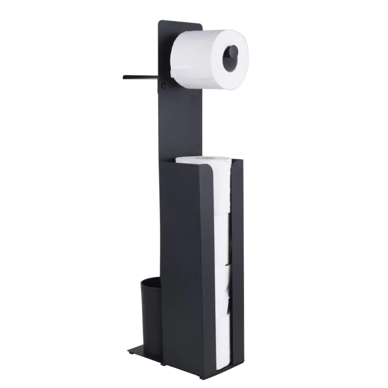 Toilet Roll Paper Holder with Toilet Brush and Phone Shelf BTH067 - Image 4