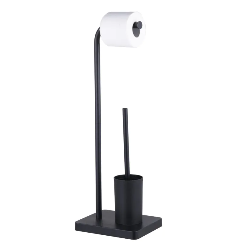 Bathroom Toilet Roll Paper Holder with Toilet Brush BTH064 - Image 2