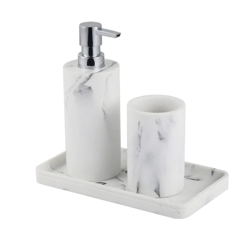 Marbled Resin Bathroom Set BA189S05 - Image 7