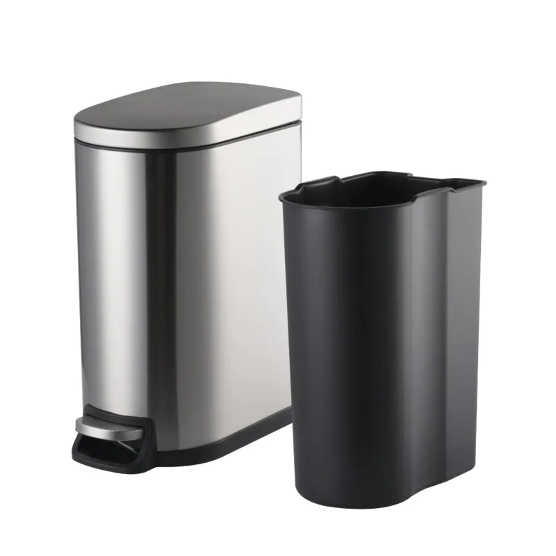 410 Stainless Steel Pedal Trash Bin WBO086