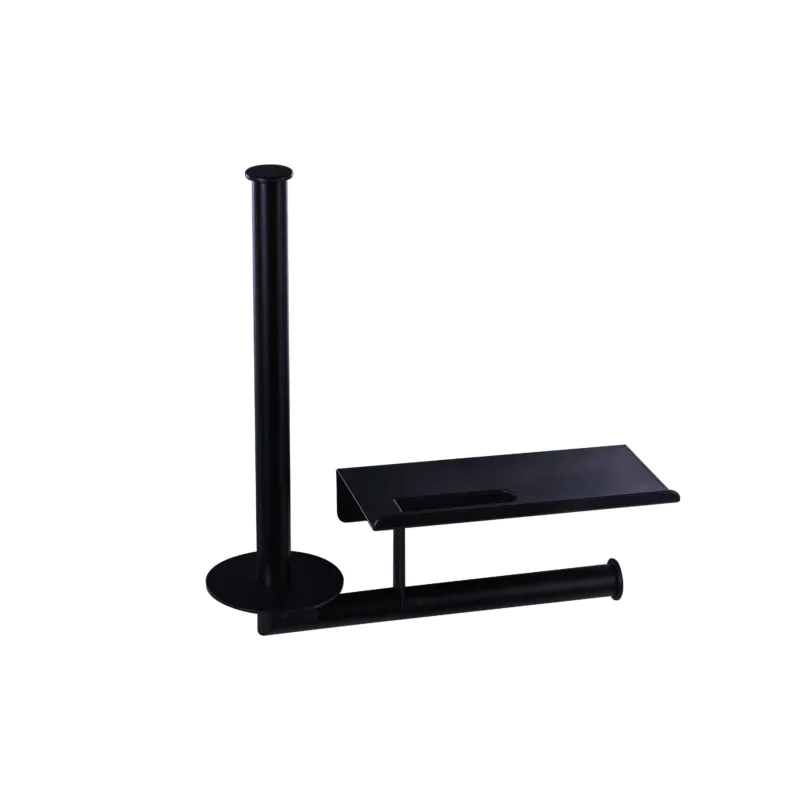 Toilet Paper Holder Wall Hanging with Phone Shelf 10.8*3.9*H10.6CM TH013B