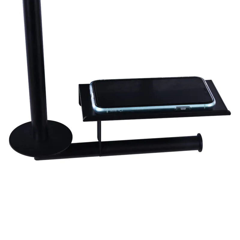 Toilet Paper Holder Wall Hanging with Phone Shelf 10.8*3.9*H10.6CM TH013B - Image 5