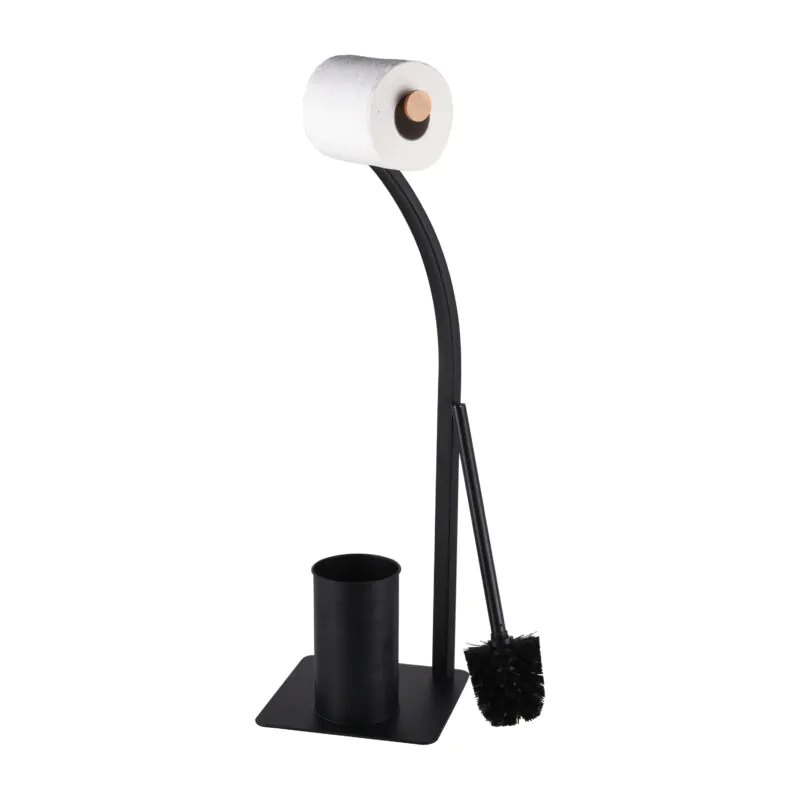 Toilet Roll Paper Holder with Toilet Brush BTH053 - Image 2