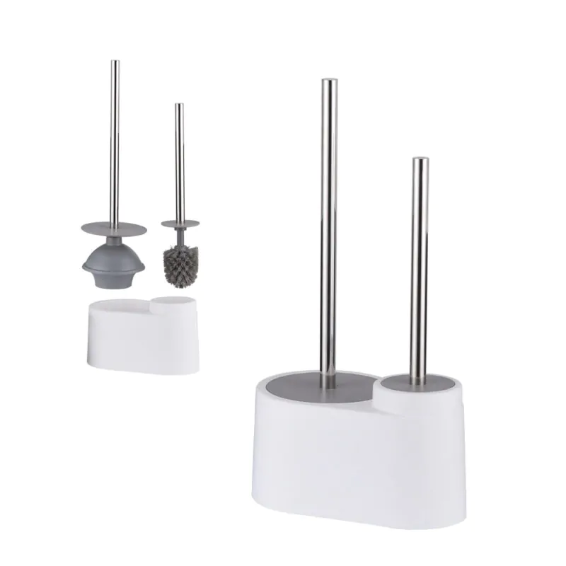 Toilet Bowl Brush Plunger Set with Holder TBO005