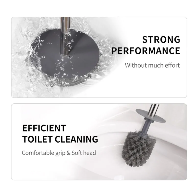 Toilet Bowl Brush Plunger Set with Holder TBO005 - Image 5