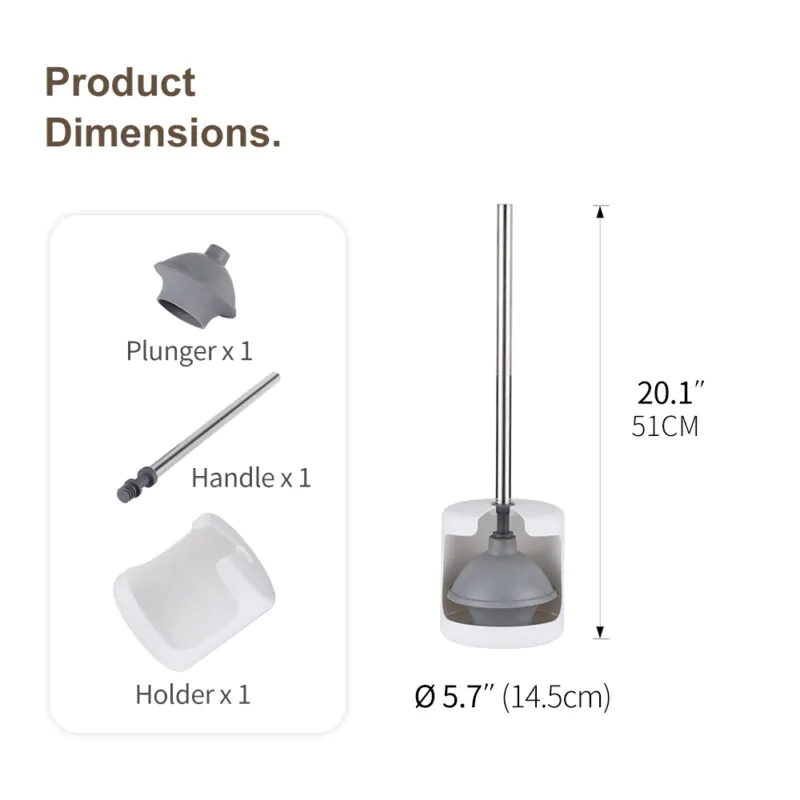 Toilet Plunger and Brush Set TBO006 - Image 3
