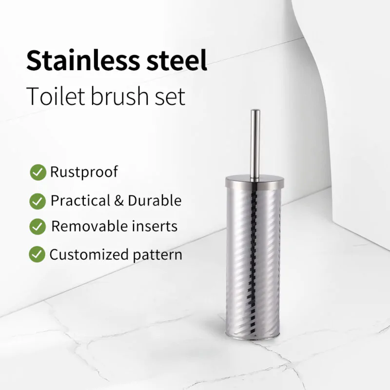 Toilet Brush Holder With Lid TBR015 - Image 2