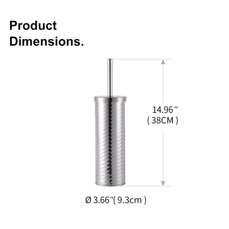 Toilet Brush Holder With Lid TBR015 - Image 3