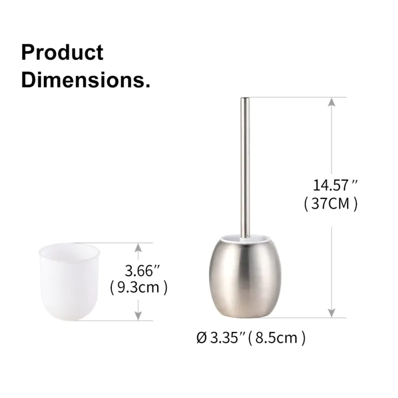 Bowl Shape Toilet Brush Holder TBR017 - Image 3