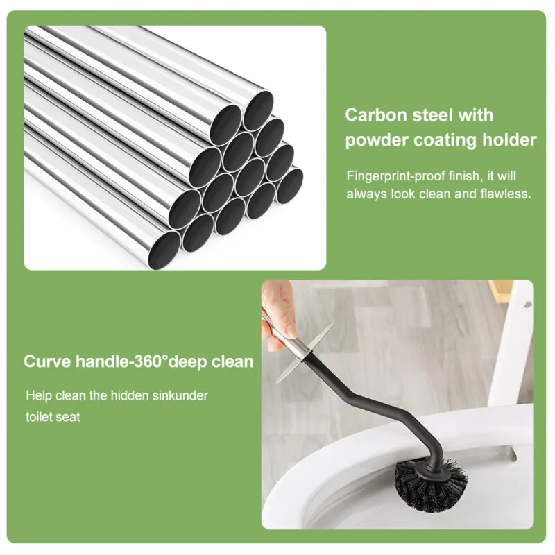 bathroom toilet brush and holder set TBR022 - Image 5