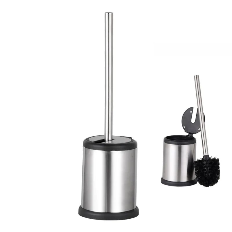 White bathroom silicone toilet brush holder TBR024