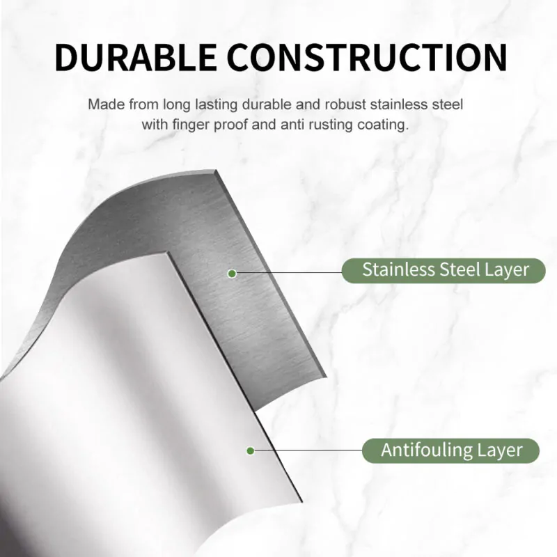 Round Toliet Stainless Steel Toilet Brush Holder TBR028 - Image 4
