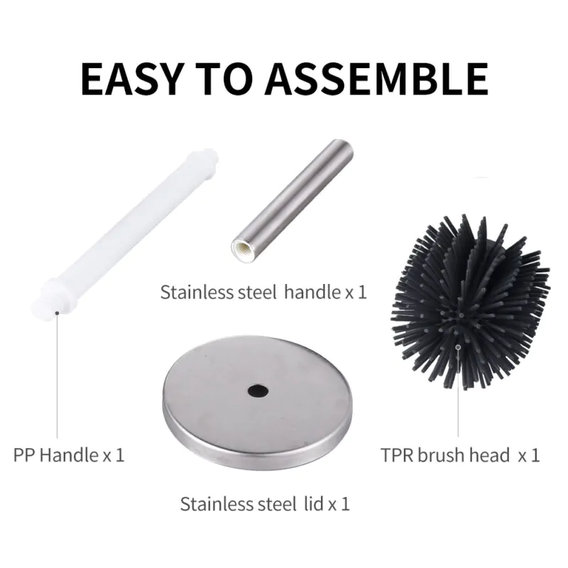 Stainless Steel Toilet Bowl Brush and Holder TBR02B - Image 8