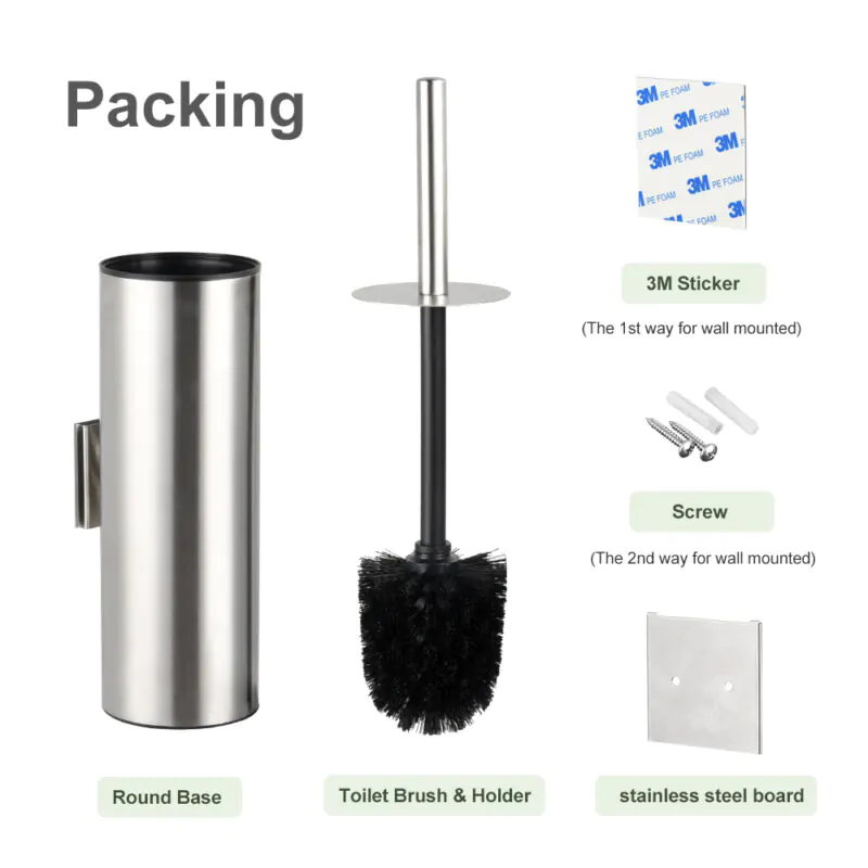 Wall Mount Toilet Brush Holder TBR038 - Image 6