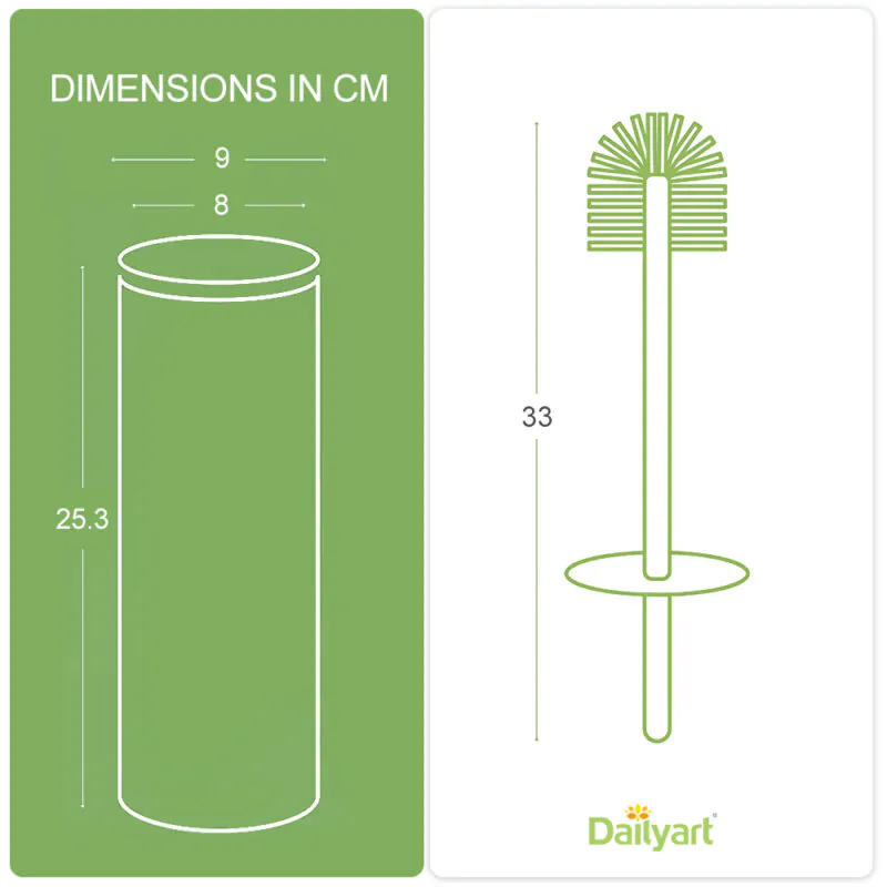 Toilet Brush Holder with Silicone Head TBR055 - Image 2