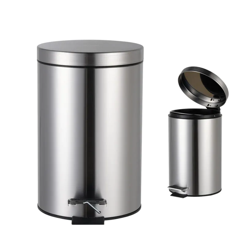 Round Pedal Bin with Inner WBR001L05