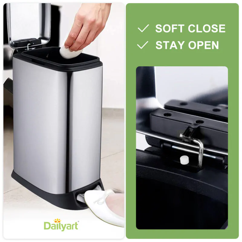 Kitchen garbage bins with lid WBS002 - Image 2