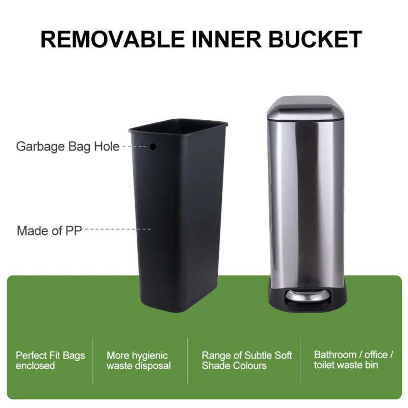 Kitchen garbage bins with lid WBS002 - Image 7