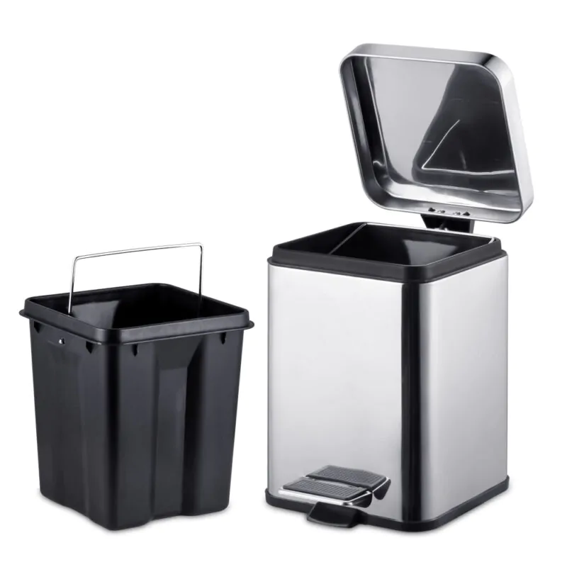 Rectangle Garbage Can with Silent Lid  WBS022