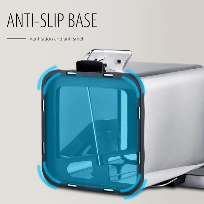 Rectangle Garbage Can with Silent Lid  WBS022 - Image 8
