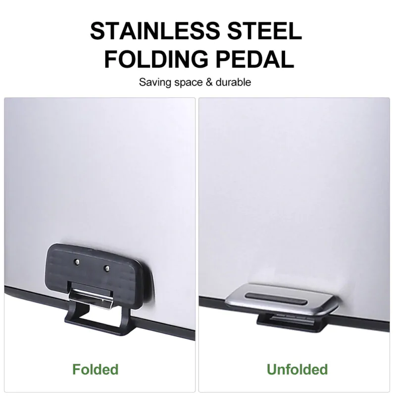 Metal Foot Step Pedal Trash Cans WBS060 - Image 6