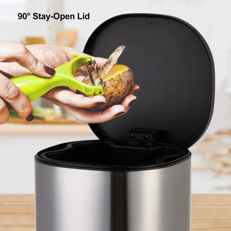 Round Soft-Close Garbage Bin WBS077 - Image 6