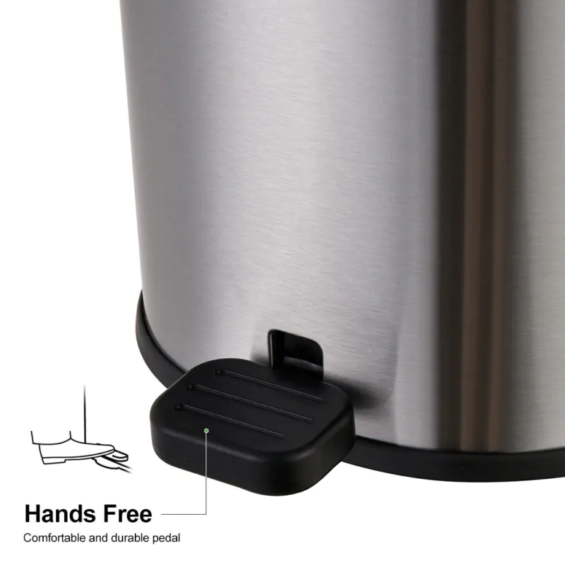 Round Soft-Close Garbage Bin WBS077 - Image 9