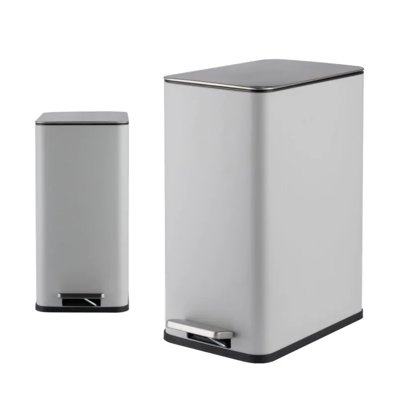 Fingerprint-Resistant Soft Close Lid Trash can WBS124