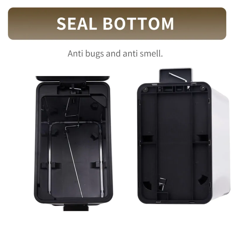 Bathroom Rectangular Trash Can WBS124 - Image 9