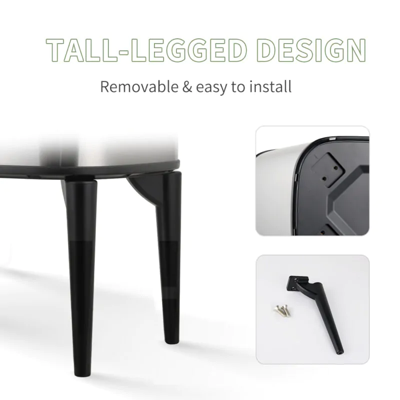 Trash cans with 4 high legs push and sensor WBS130 - Image 9