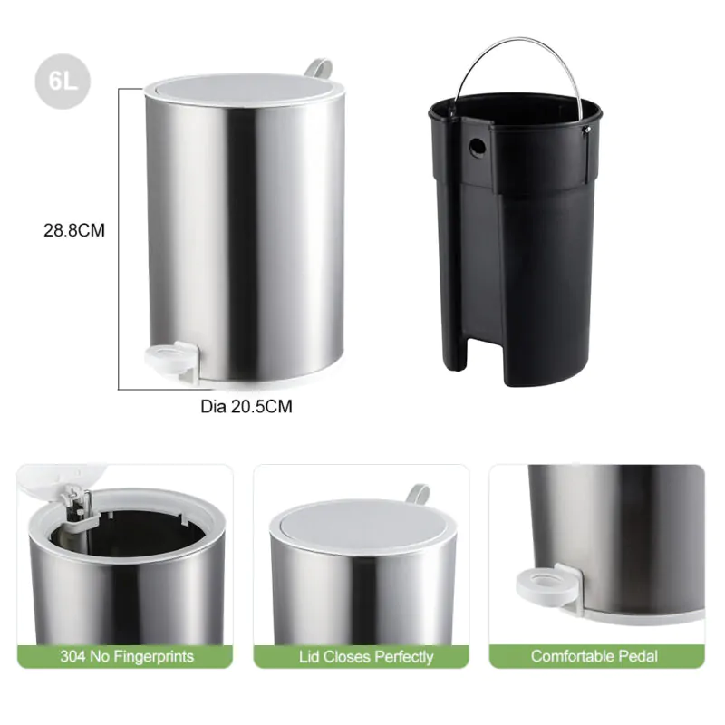 Step Pedal Garbage Trash Cans WBO021 - Image 3
