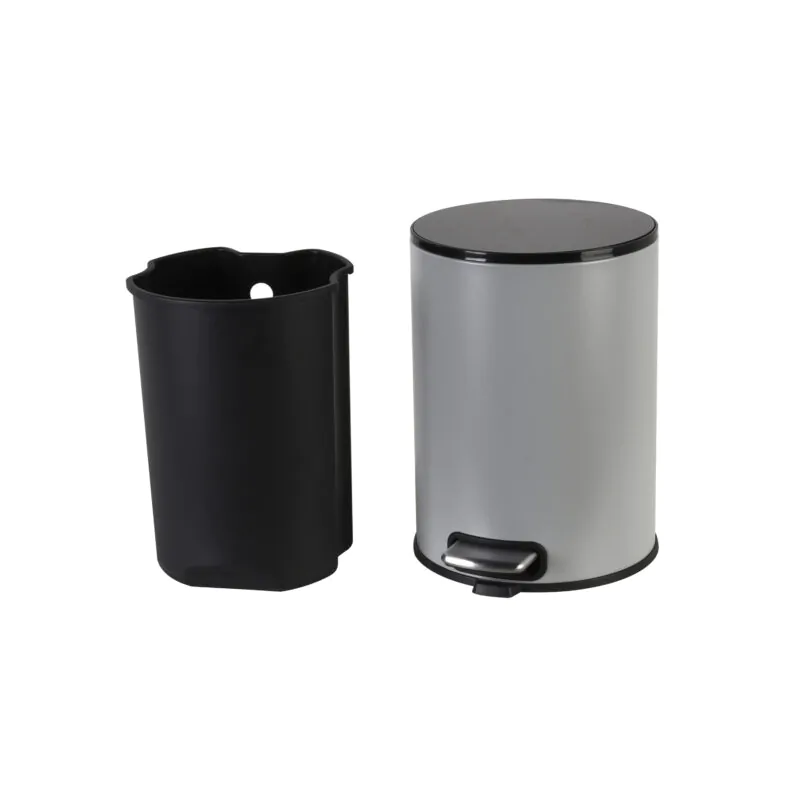 Trash Can with Plastic Inner Bucket WBR077L05 - Image 2