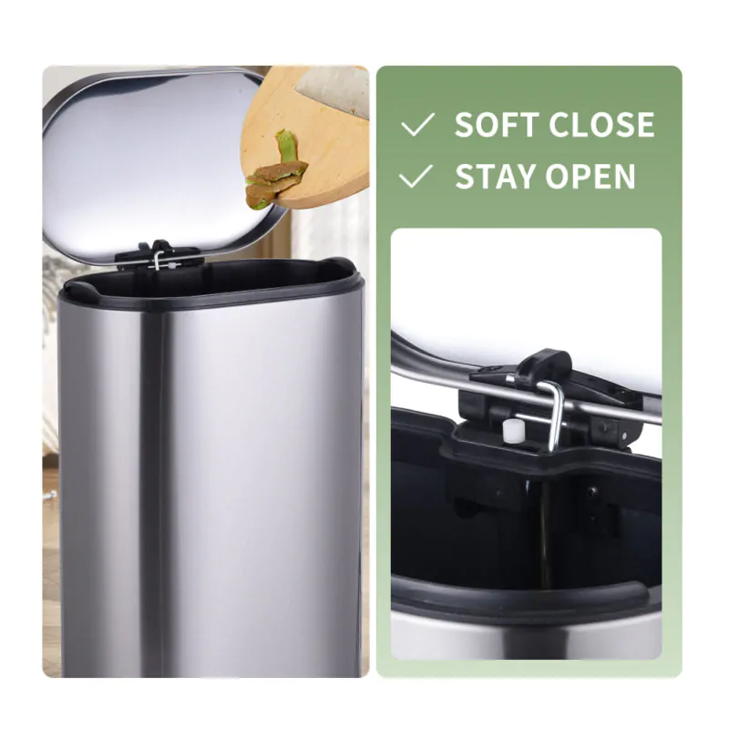 Stainless Steel Pedal Trash Bin WBO014 - Image 5