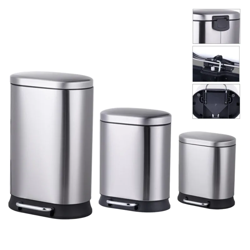 Stainless Steel Pedal Trash Bin WBO014