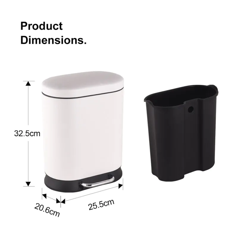 Rectangle Pedal Trash Bin WBO014 - Image 2