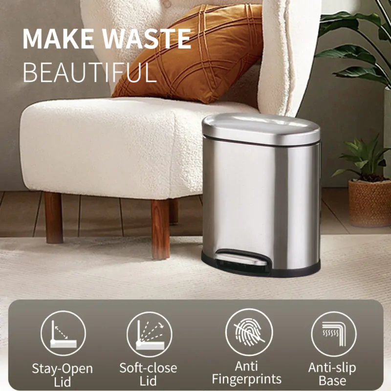 5L/30L Trash Can with Soft-Close WBO015 - Image 2