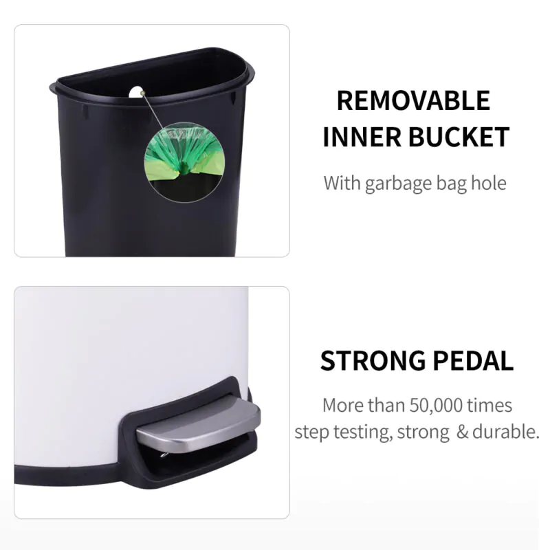 6L/50L Rectangle Trash Can WBO087 - Image 8