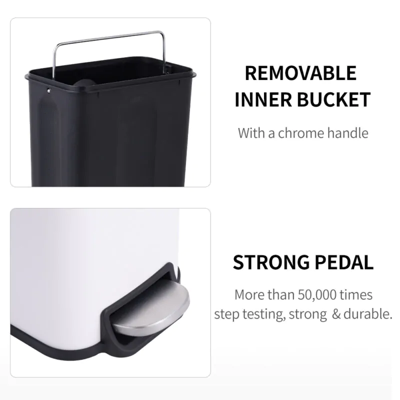 5L waste bin with pedal WBS137L05 - Image 7