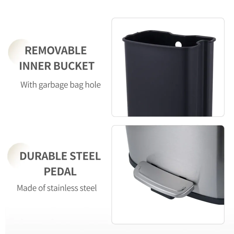 5L trash can square trash bin WBS139L05 - Image 7