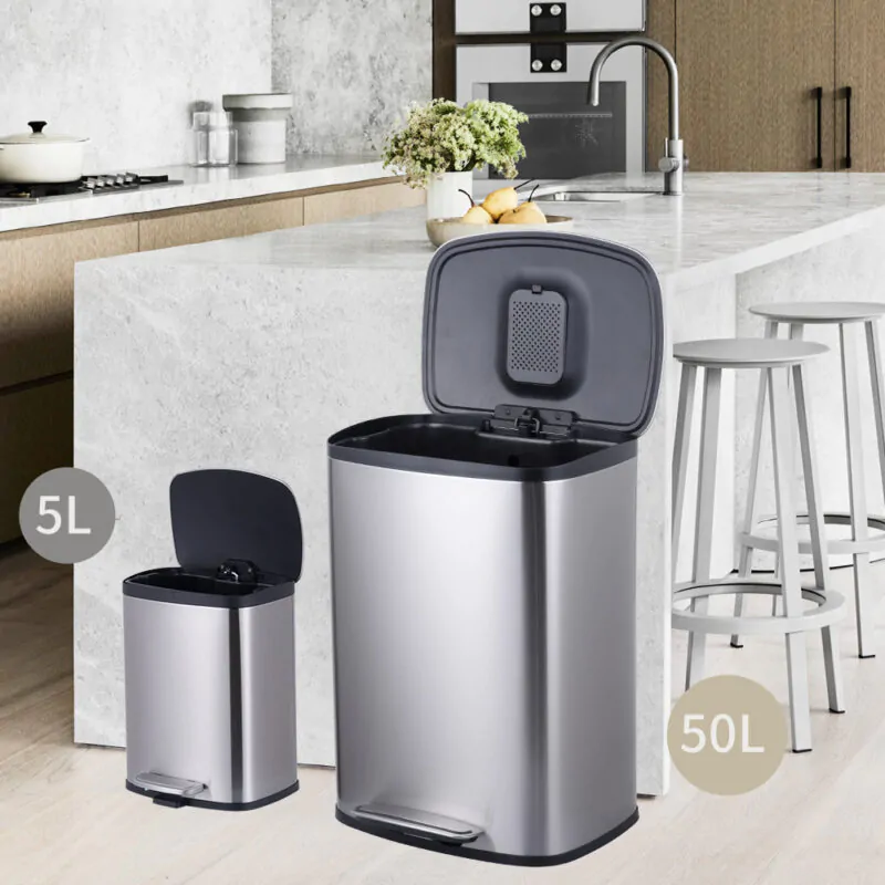 5L trash can square trash bin WBS139L05 - Image 9