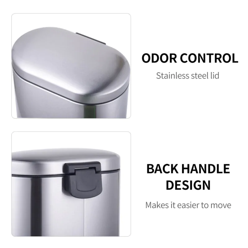 Trash Can with Inner Bucket Step-On  WBS142 - Image 6