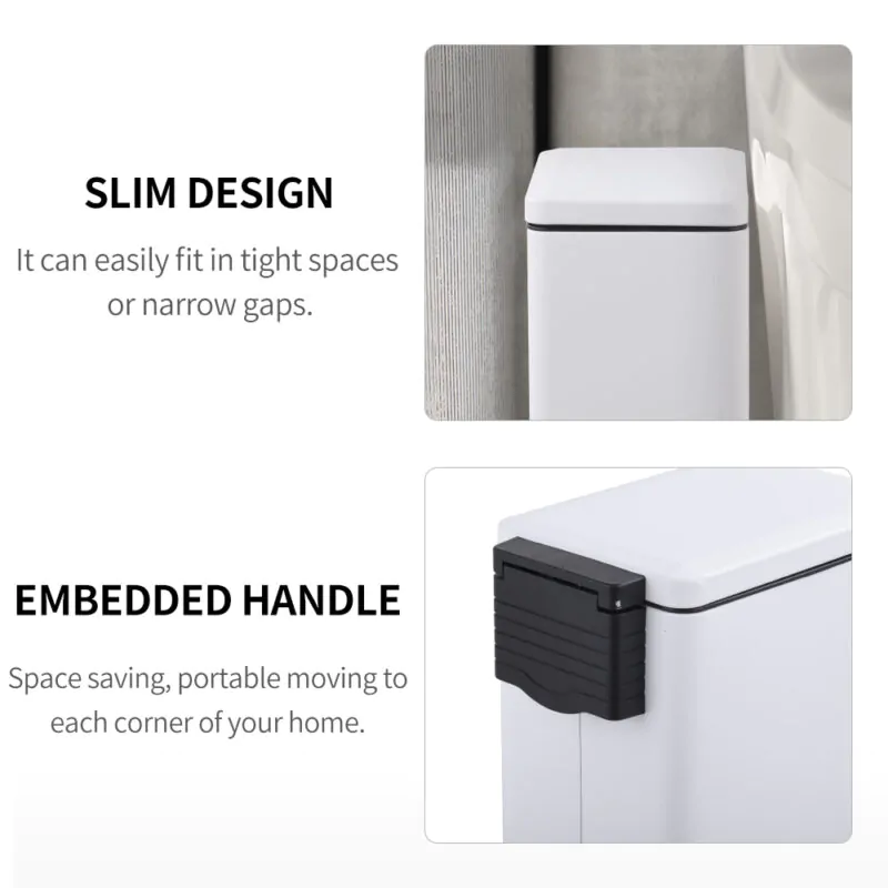 5L/9L Rectangle Trash Can WBS151 - Image 7