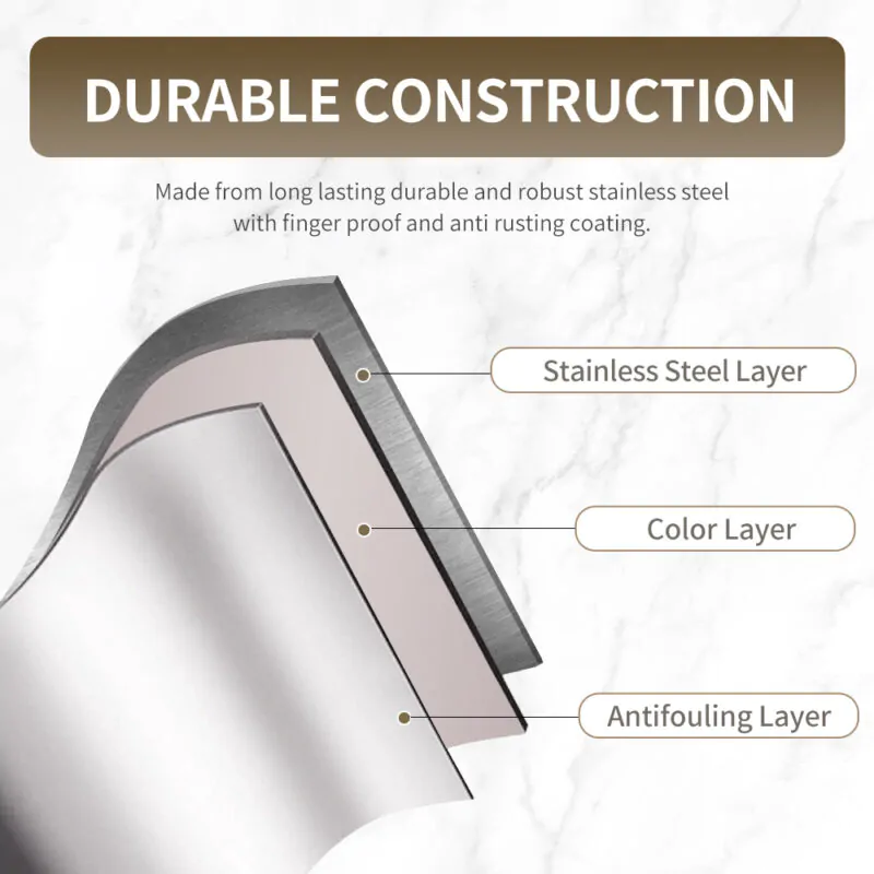 5L Stainless Steel Trash Can with Step Pedal WBS152 - Image 4
